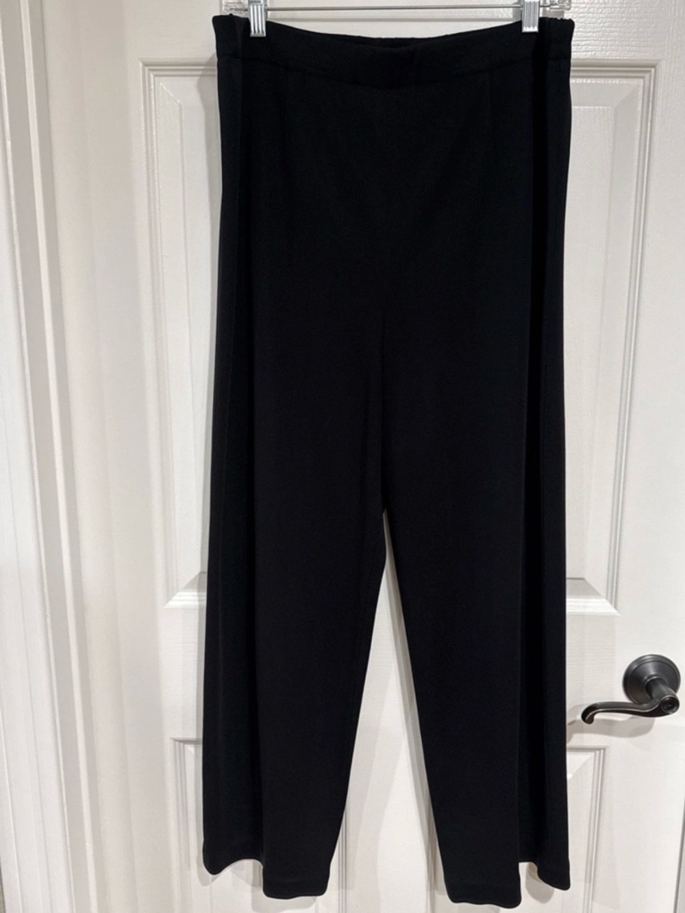 Exclusively Misook Petite XL Pull On Dress Career Pant Black Relaxed Elegance